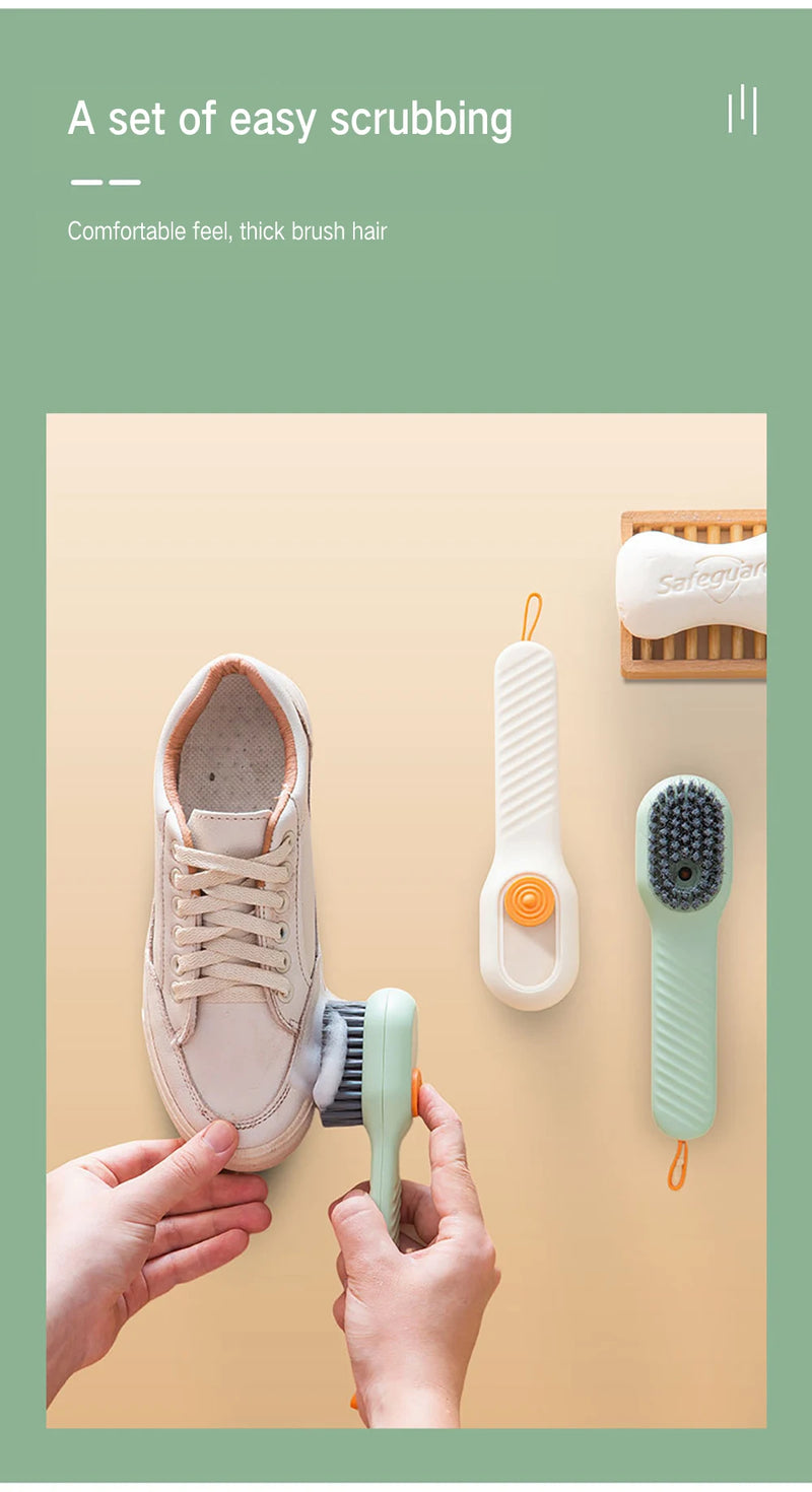 Load image into Gallery viewer, Multifunctional Soft-Bristled Cleaning Brush - Shoe and Clothes Brush with Liquid Dispenser
