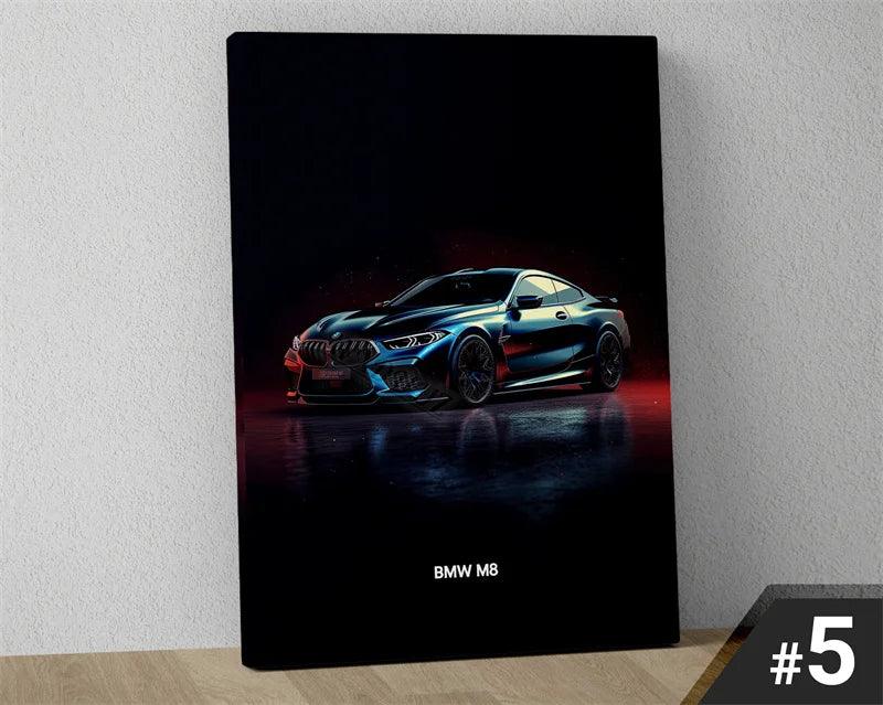 Load image into Gallery viewer, M3 GTR luxury sports car canvas print - modern wall art for living room
