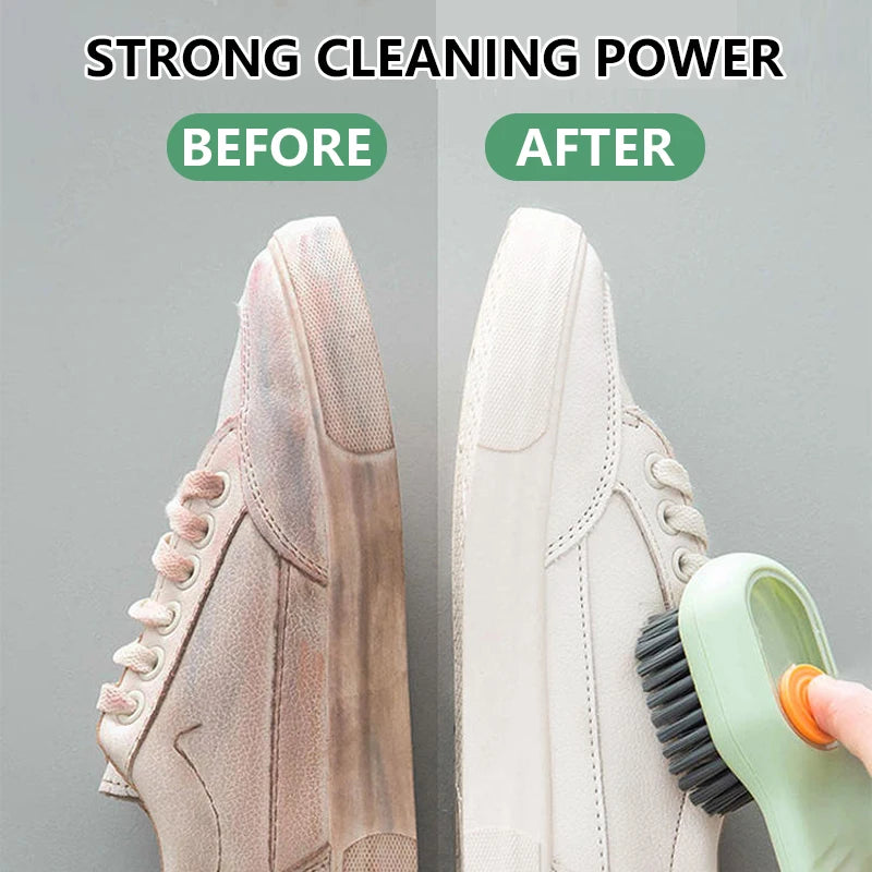 Load image into Gallery viewer, Multifunctional Soft-Bristled Cleaning Brush - Shoe and Clothes Brush with Liquid Dispenser
