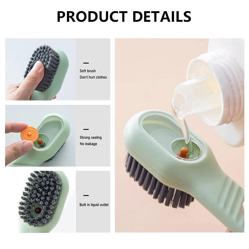 Load image into Gallery viewer, Multifunctional Soft-Bristled Cleaning Brush - Shoe and Clothes Brush with Liquid Dispenser
