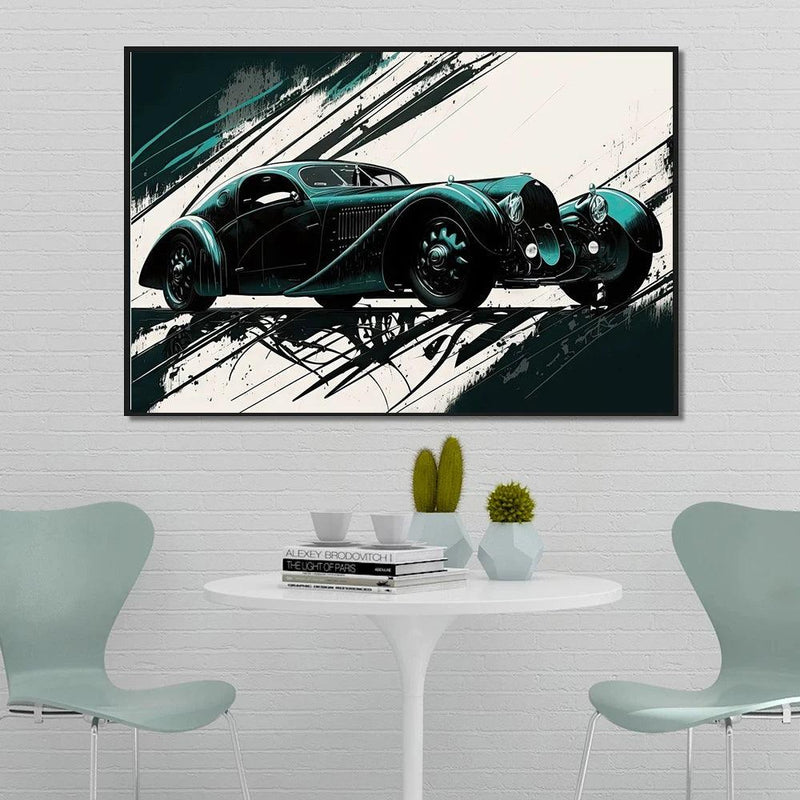 Load image into Gallery viewer, Abstract watercolor supercars poster - cool car canvas print for boys&#39; room
