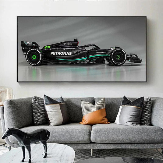 Modern luxury sports car canvas painting - racing posters for living room or office