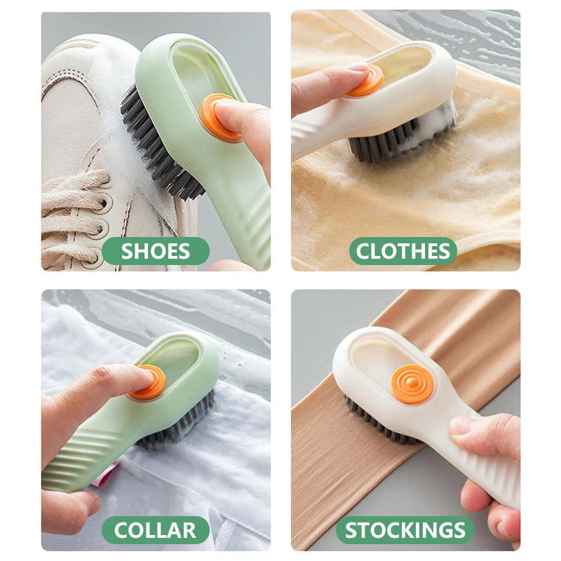 Load image into Gallery viewer, Multifunctional Soft-Bristled Cleaning Brush - Shoe and Clothes Brush with Liquid Dispenser
