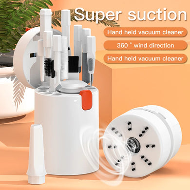 Rechargeable Mini Vacuum Cleaner and 21-in-1 Cleaning Brush Set