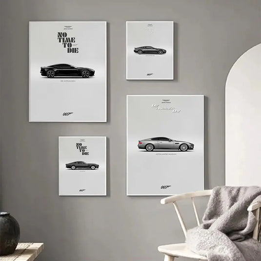 Supra GR and GTR racing car poster - Fast and Furious canvas wall art