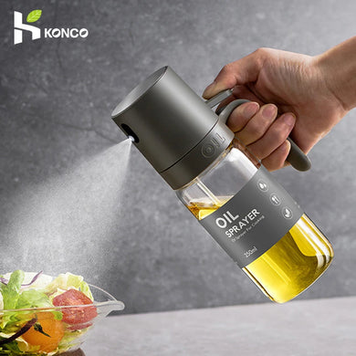 250ml High Borosilicate Glass Oil Spray Bottle - Olive Oil Dispenser Mister