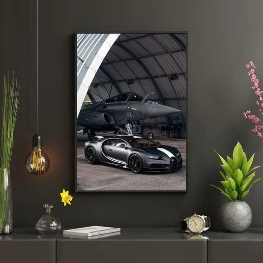 Dream car poster - Bugatti canvas wall art, aesthetic decor